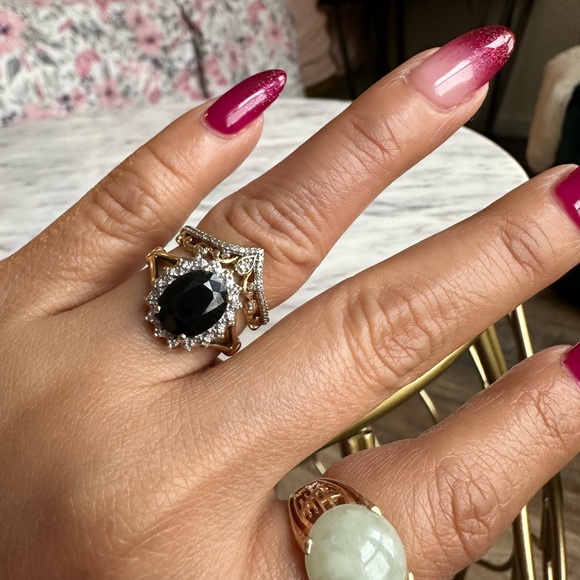 10k vintage sapphire ring - Picture 3 of 4